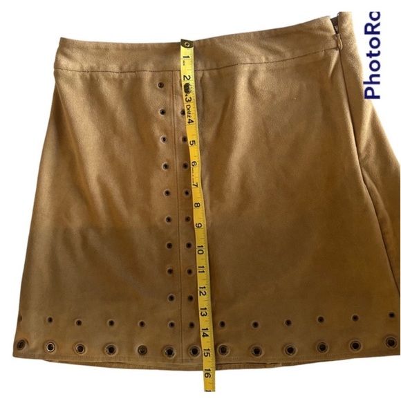 Express suede tan hippie western skirt size 4 - Picture 8 of 8